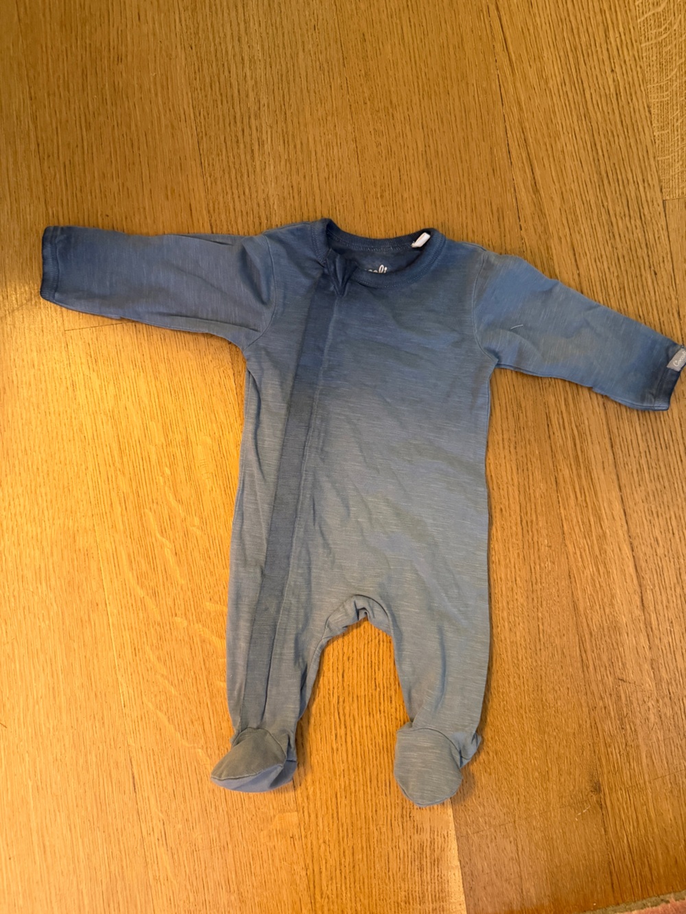 Coccoli Blue Long-Sleeve Footed One-Piece